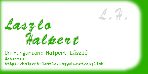 laszlo halpert business card